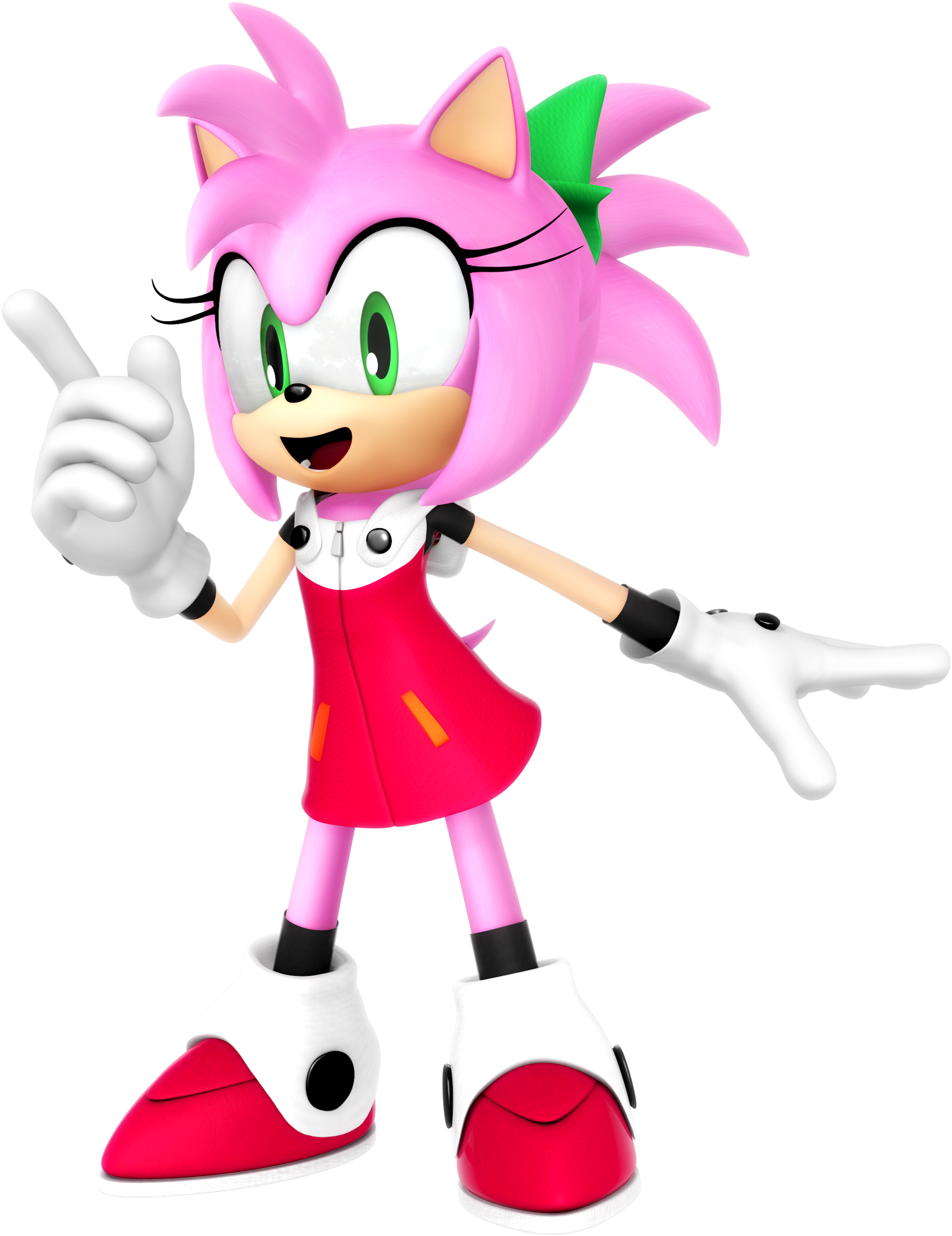 Amy Rose In Roll's Mega Man 11 Outfit - Amy Roll (2048x2048), Png Download