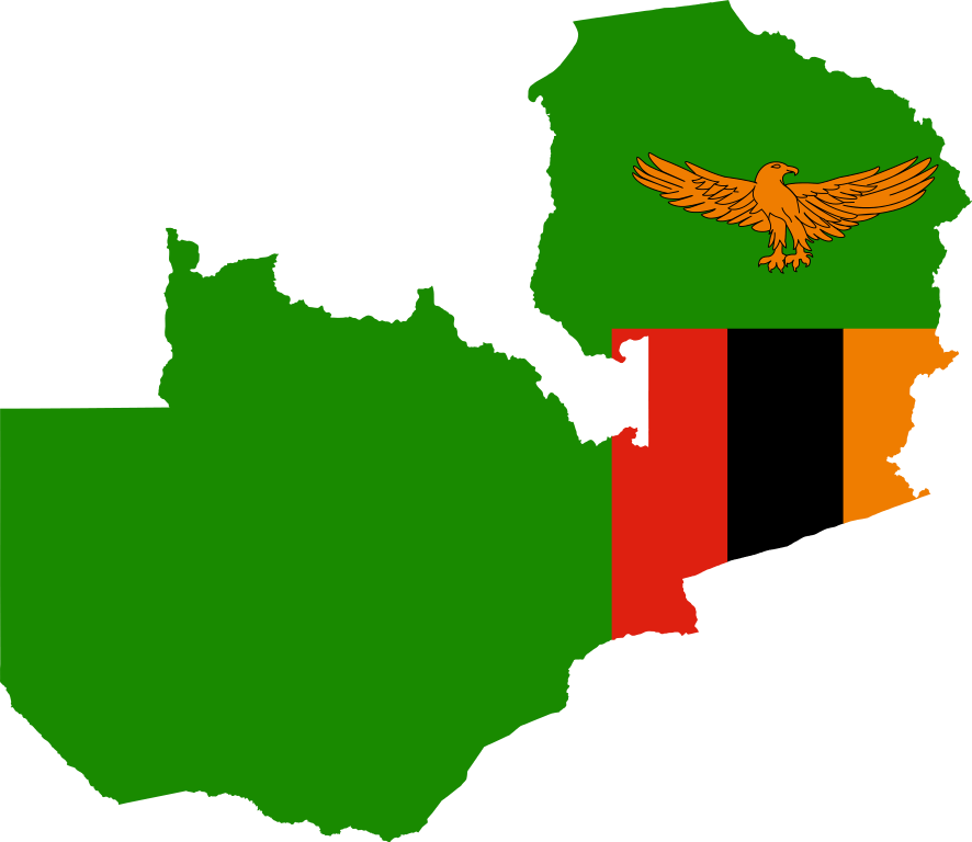 File Flag Map Of Zambia Wikimedia Commons Other Resolutions - Zambia Png (886x768), Png Download