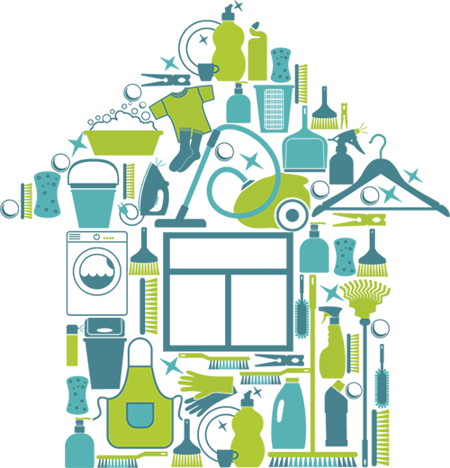 House Cleaning, Durham Region - Png Plano De Casa Vector (500x520), Png Download