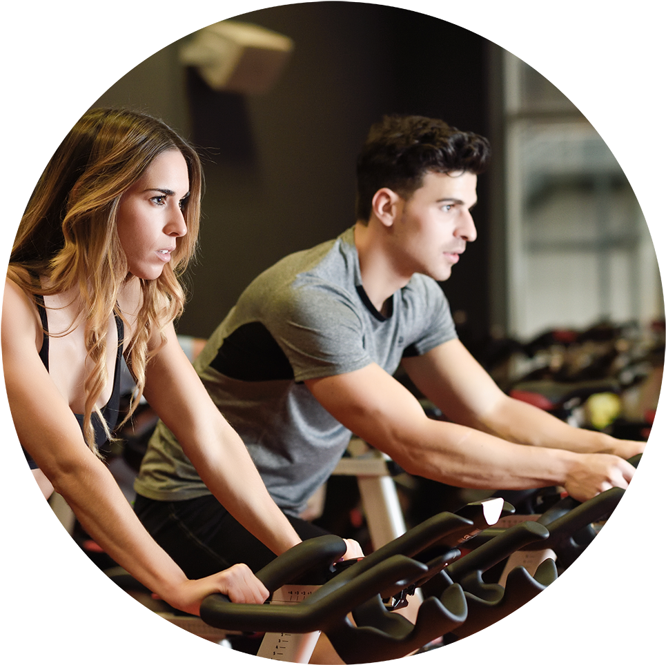 Bike Fitness - Lesoses Musculares Em Academia (1000x970), Png Download