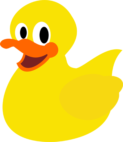 Rubber Duck Png - Rubber Duck Svg File (432x500), Png Download