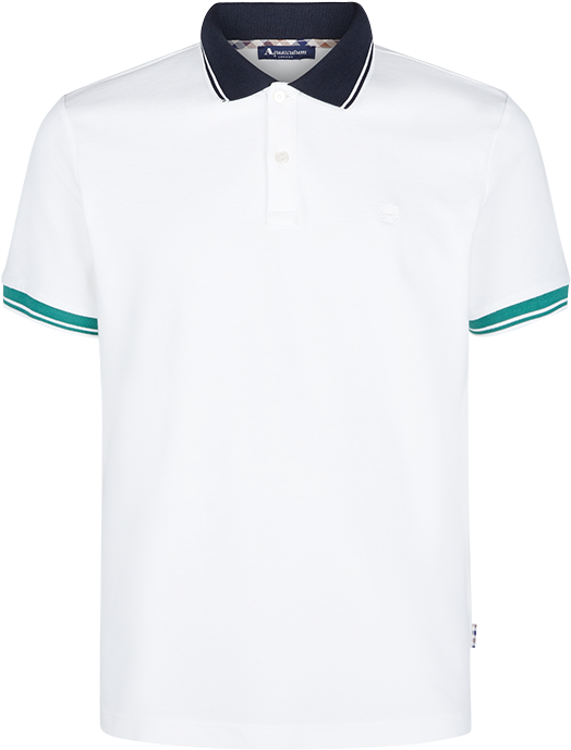 Timbs Contrast Polo - T Shirt Bianca Fruit (584x764), Png Download