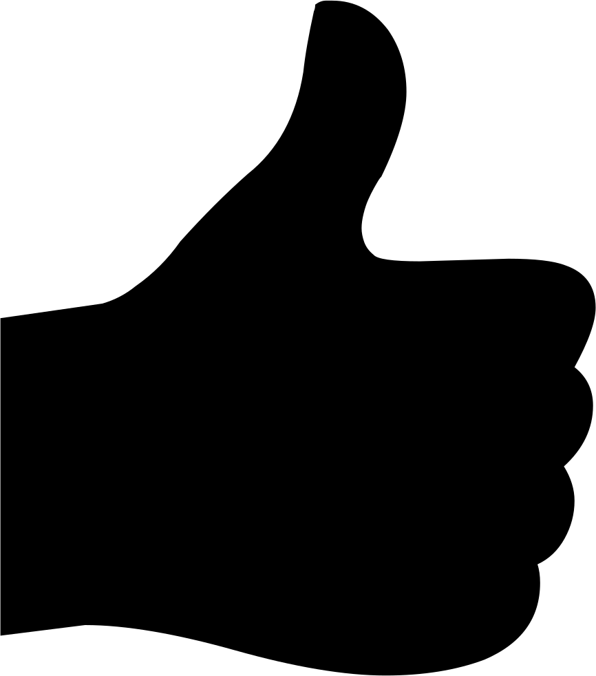 Thumbs Up - (866x982), Png Download
