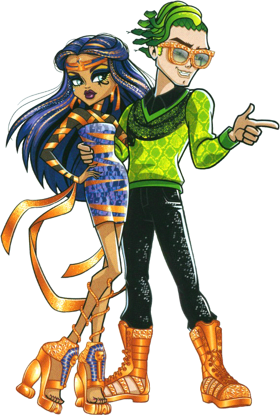 Cleo De Nile & Deuce Gorgon (574x849), Png Download