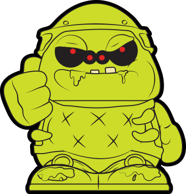 Spewy Spider - Grossery Gang Scum Glasses (365x379), Png Download