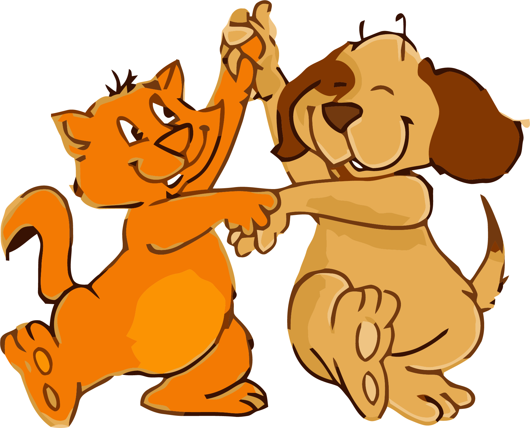 Cat And Dog Dance Png Clipart - Clipart Dance Png (1827x1476), Png Download