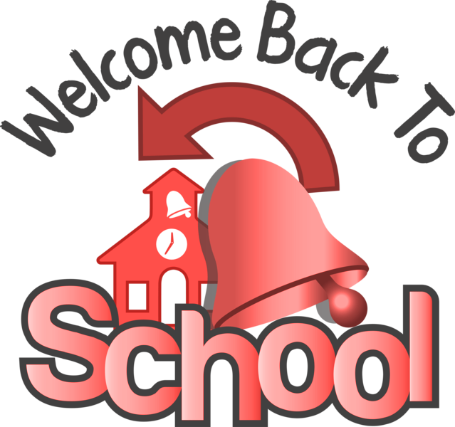 Welcome Back To School Image Of School With Bell And - Bng Welcome To Back School (639x600), Png Download