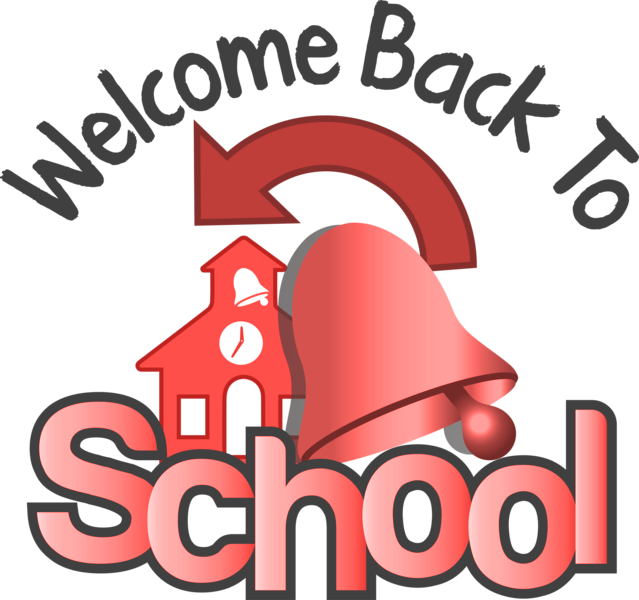 Download Welcome Back To School Image Of School With Bell And Bng Welcome To Back School Png Image With No Background Pngkey Com