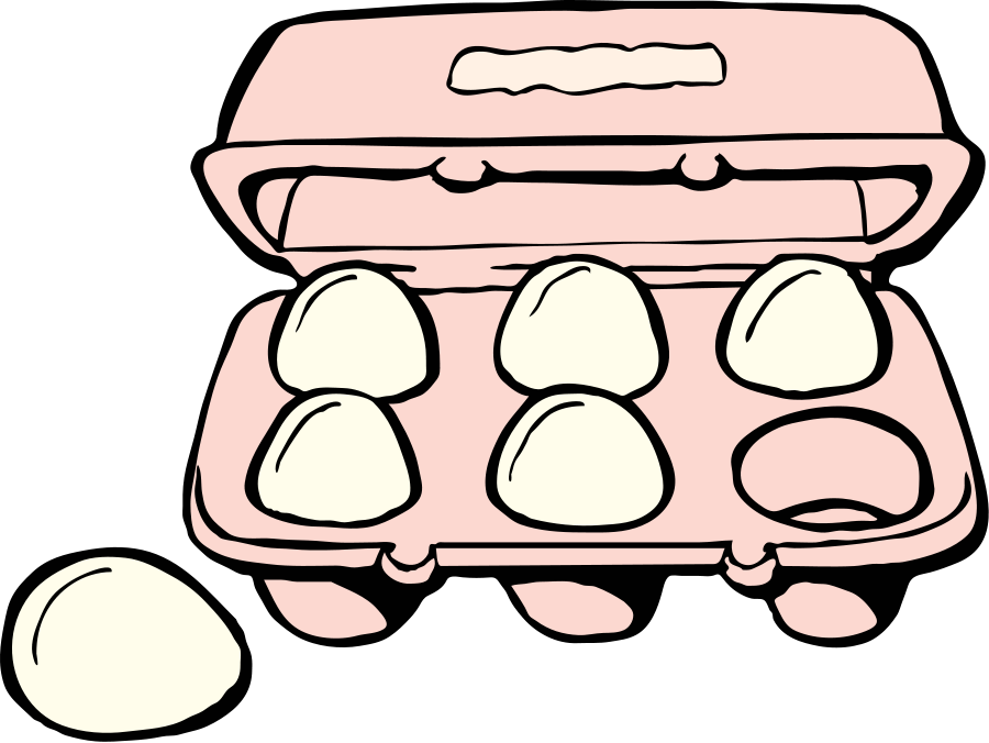 How To Set Use Carton Of Eggs Clipart (900x676), Png Download