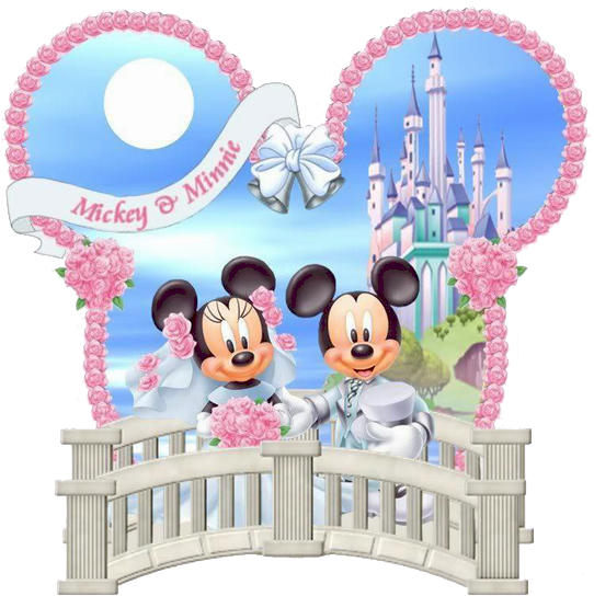 Disney Castle Clipart 2 - Mickey And Minnie Castle Clipart (576x576), Png Download