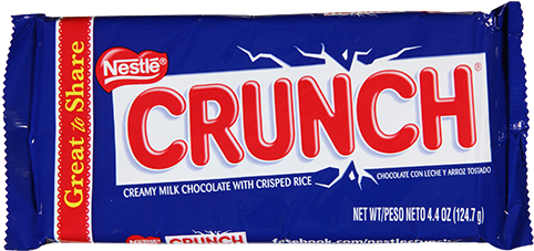 Nestle Crunch Giant Candy Bar - Crunch Giant 12 Count 4.4 Oz (500x500), Png Download