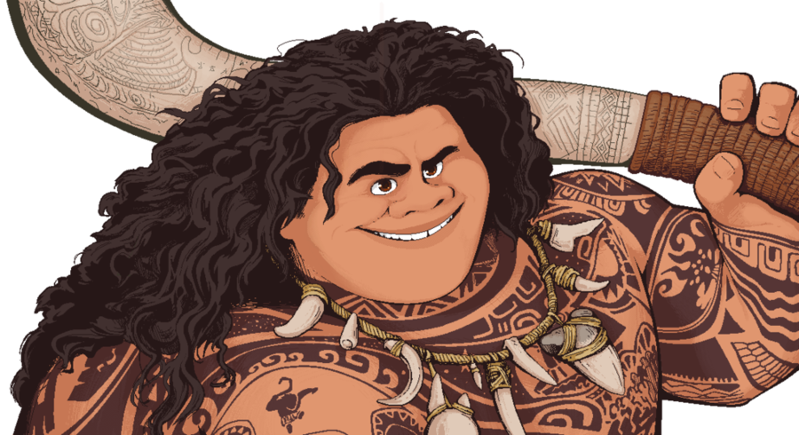 Maui Demigod Art Clipart Moana Maui Māui - Maui Fan Art (900x490), Png Download