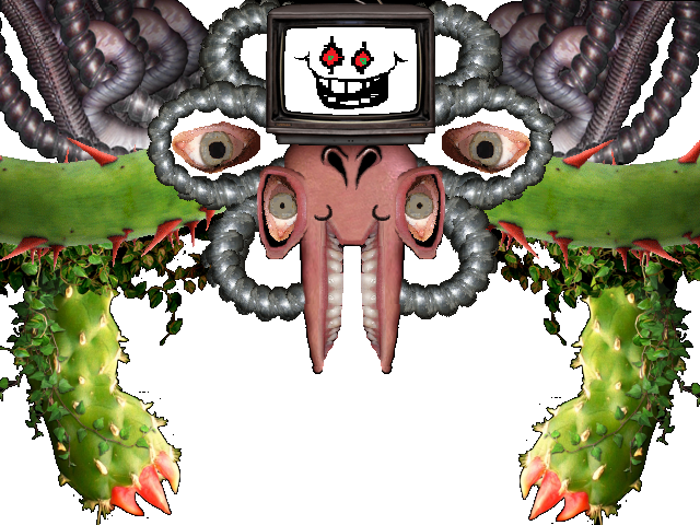 Photoshop Flowey - Omega Flowey (640x480), Png Download