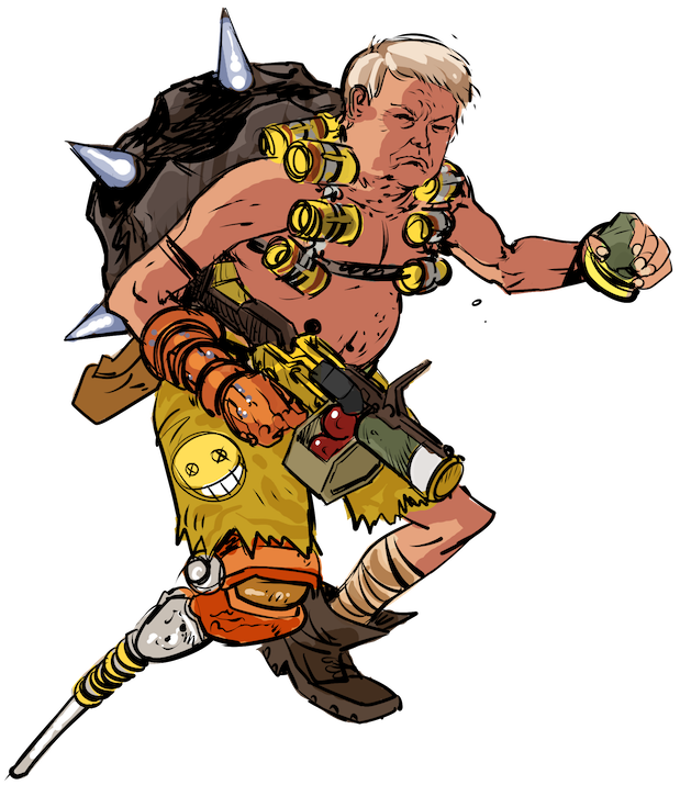Politically Incorrect » Thread - Donald Trump As Overwatch Characters (619x715), Png Download