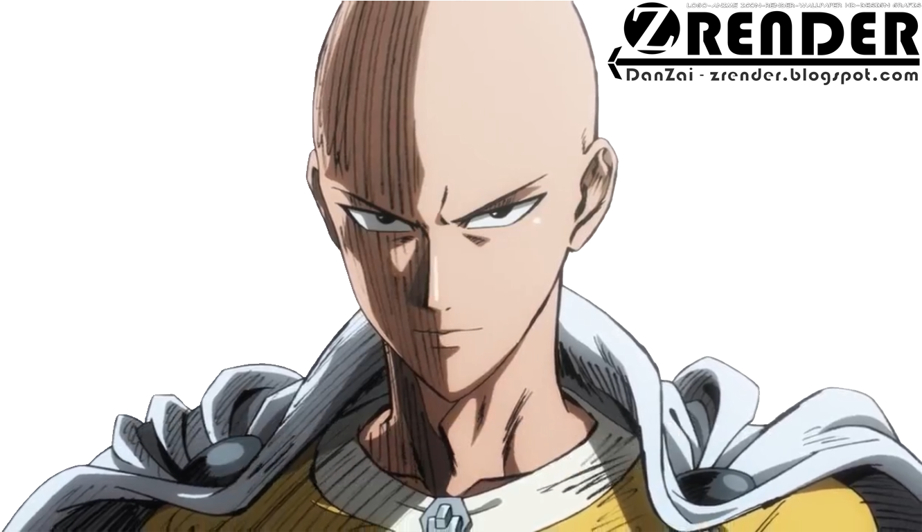 Download One Punch Man Saitama Opm Serious Face Png Image With No