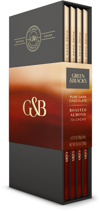 Green & Black's Library Of Pure Milk Chocolate (341x700), Png Download