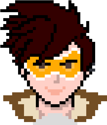 Tracer - Pixel Art (500x480), Png Download
