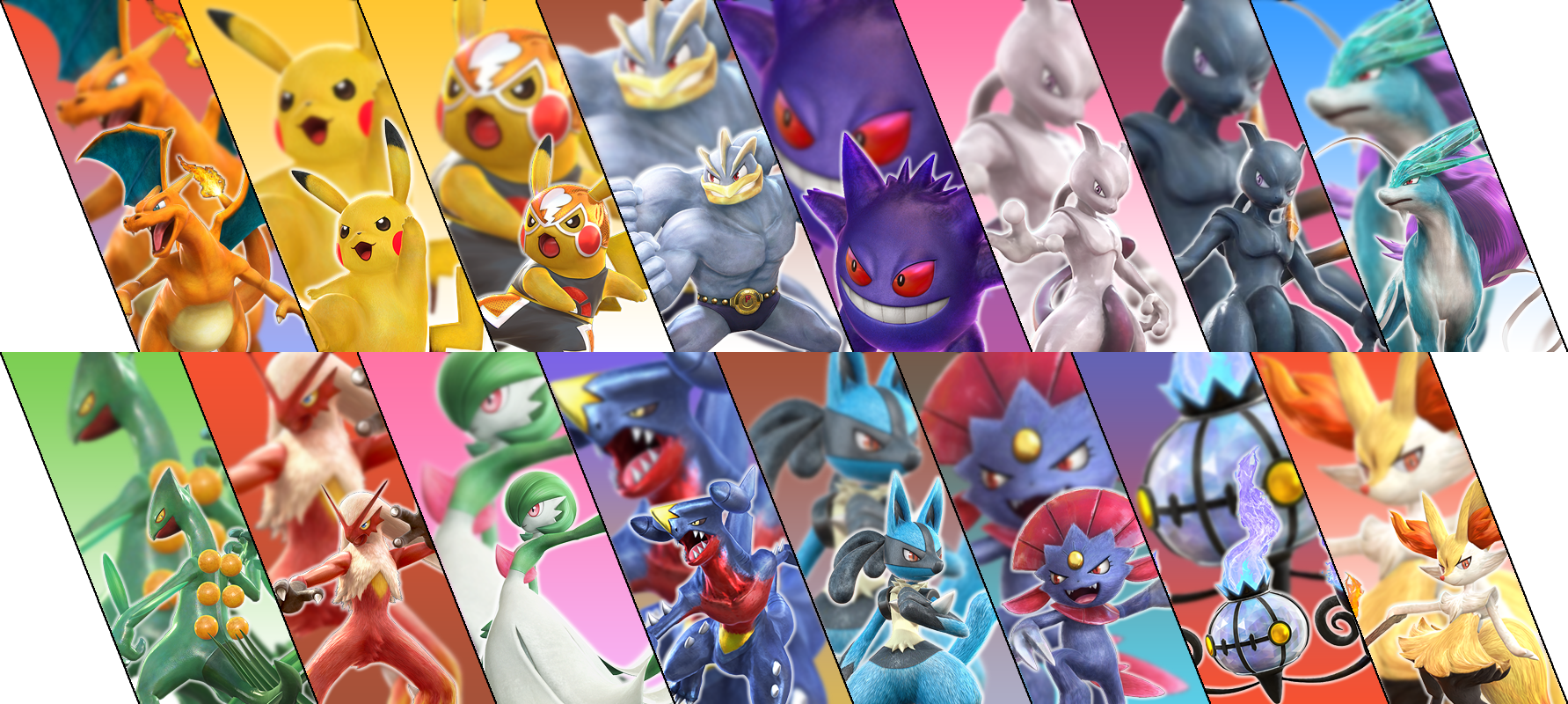 2mib, 1783x800, Pokken T - Pokken Tournament Dx Characters (1783x800), Png Download