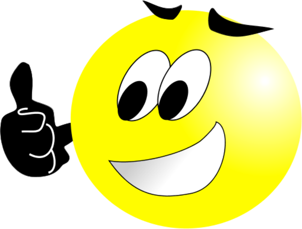 Smiley - Face - Thumbs - Up - Png - Smiley Face With Thumbs Up Transparent (600x454), Png Download