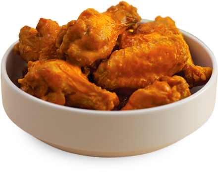 With Bright, Inviting Dining Rooms, 50 Tvs, Elevated - Buffalo Wings And Rings Wings (440x347), Png Download