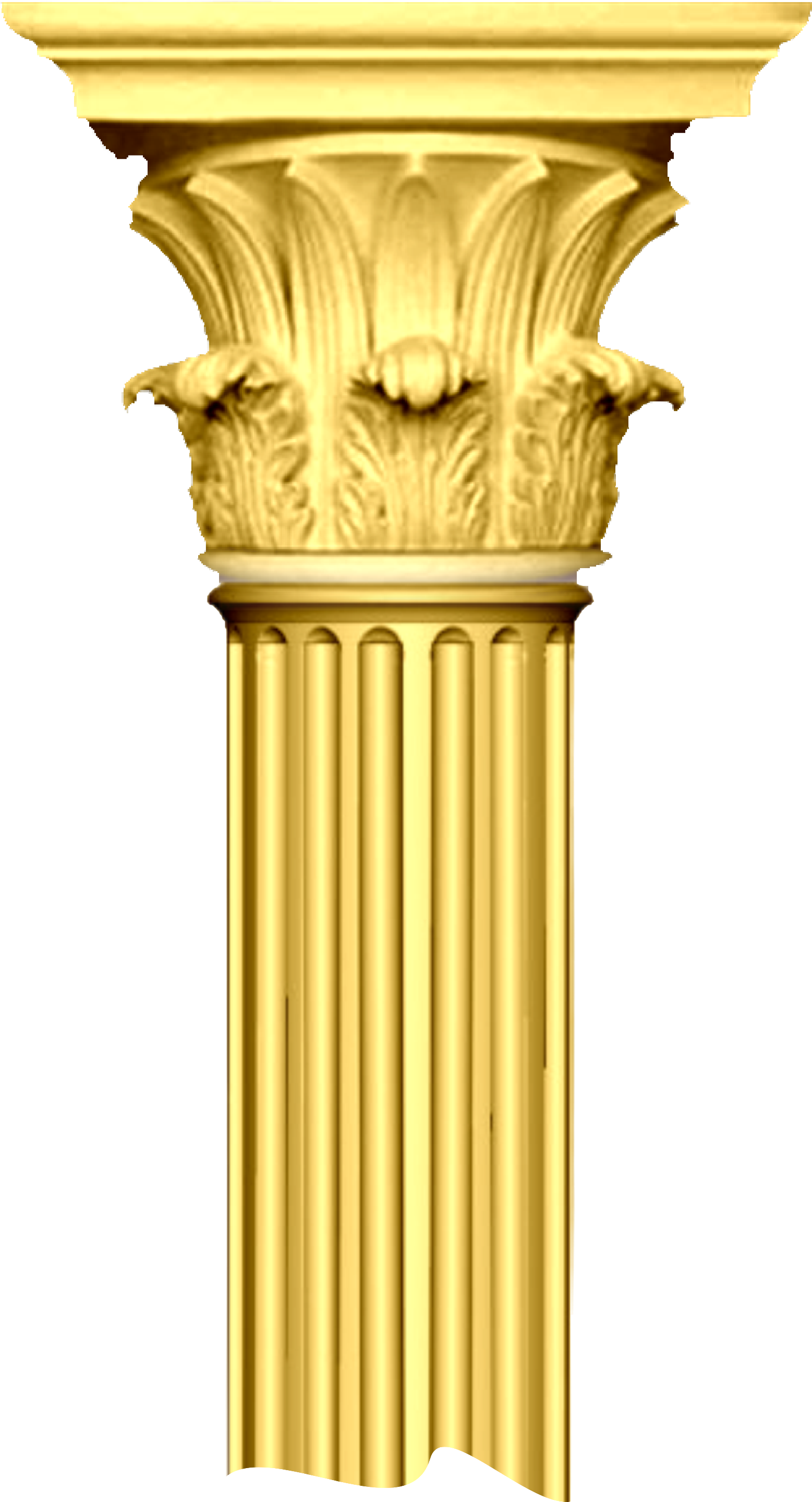 Gold Pillar Chapiteau, Piédestal, Grèce Antique, Images - Golden Pillar Png (1633x2943), Png Download
