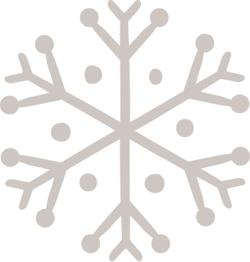 Gorro Navideño - Snowflake Flat Illustration (355x371), Png Download