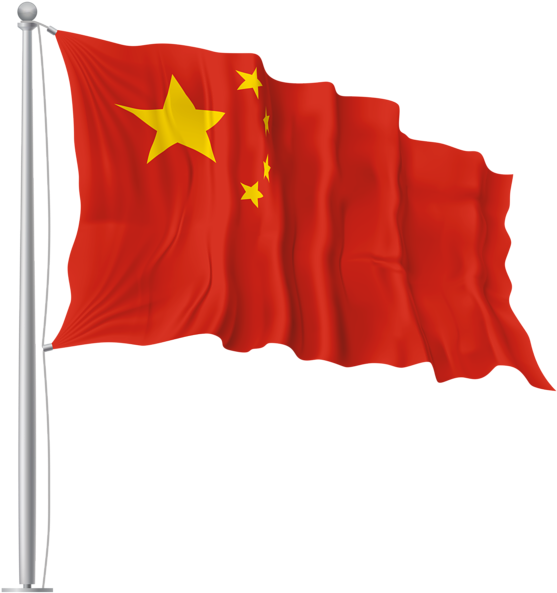Free Usa Flag Waving Transparent - China Flag Waving Png (564x600), Png Download