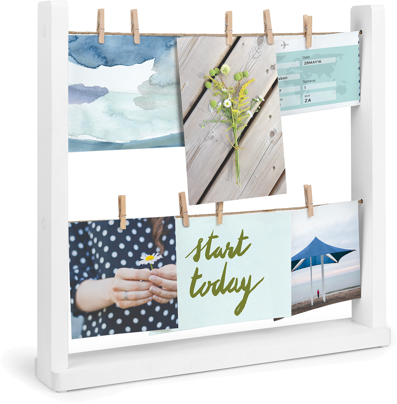 Red Candy Are Giving Away A Bundle Of - Umbra Hangit Desk Photo Display - White (1500x1501), Png Download