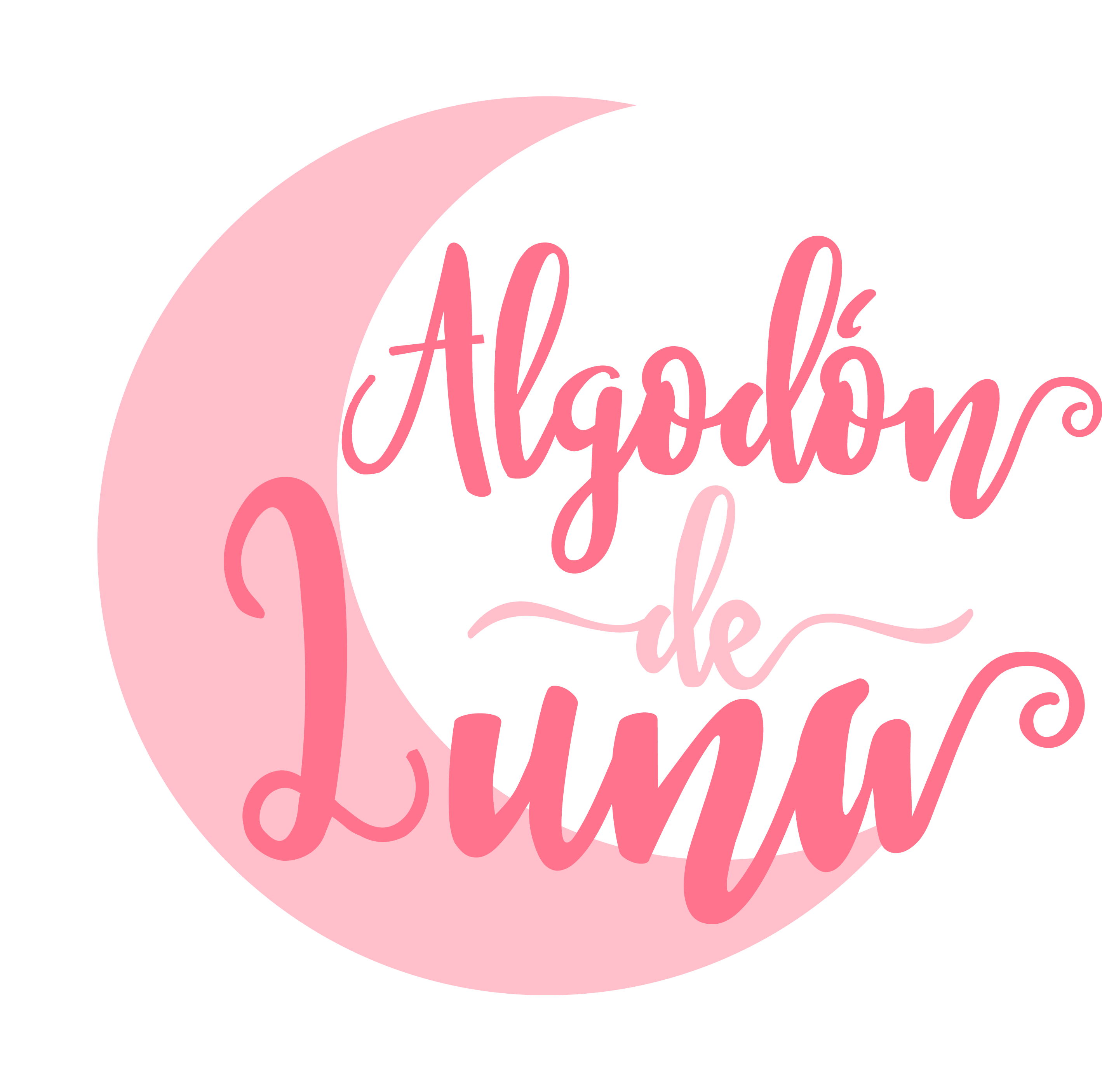 Algodón De Luna - Calligraphy (2869x2875), Png Download