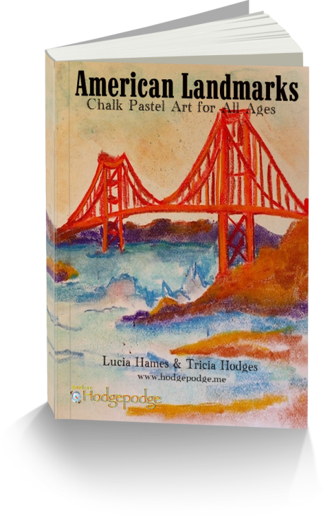 American Landmarks Chalk Pastels - Art (457x730), Png Download