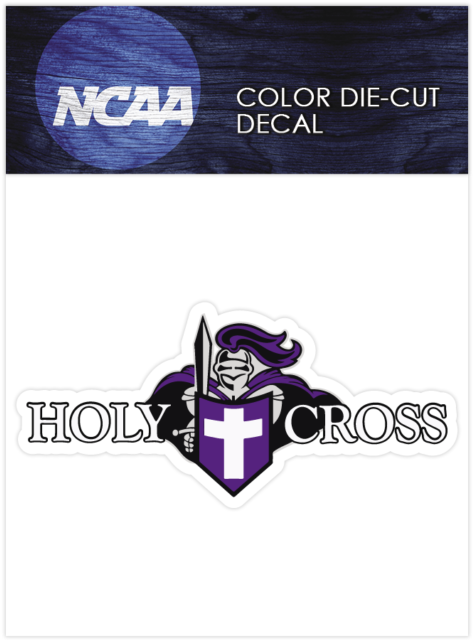 Holy Cross Crusaders Logo Ncaa Die Cut Vinyl Car Sticker - Jess Holy Cross Crusaders Logo Pet Bandana Scarf Neckerchief (640x640), Png Download