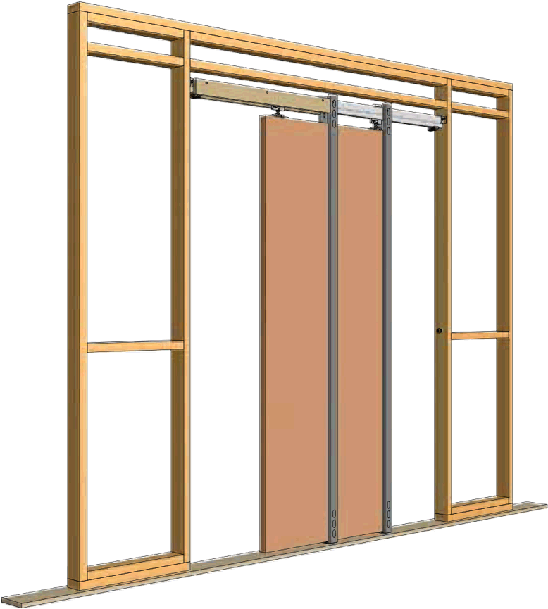 How To Specify/order Type B For One Door Opening - Frame A Sliding Door (800x879), Png Download