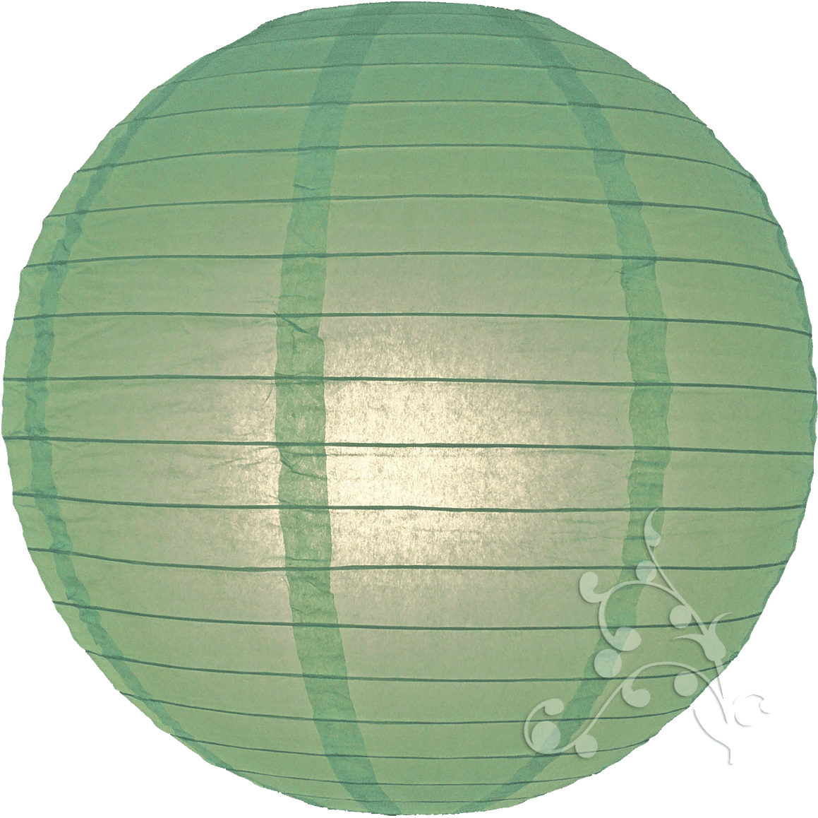 Light Green Hanging Lantern (1181x1164), Png Download