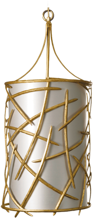 Porta Romana- Flynn Lantern - Gold (500x500), Png Download