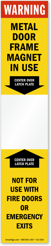 Part - Emergency Exit Only Alarm Will Sound Red (168x800), Png Download