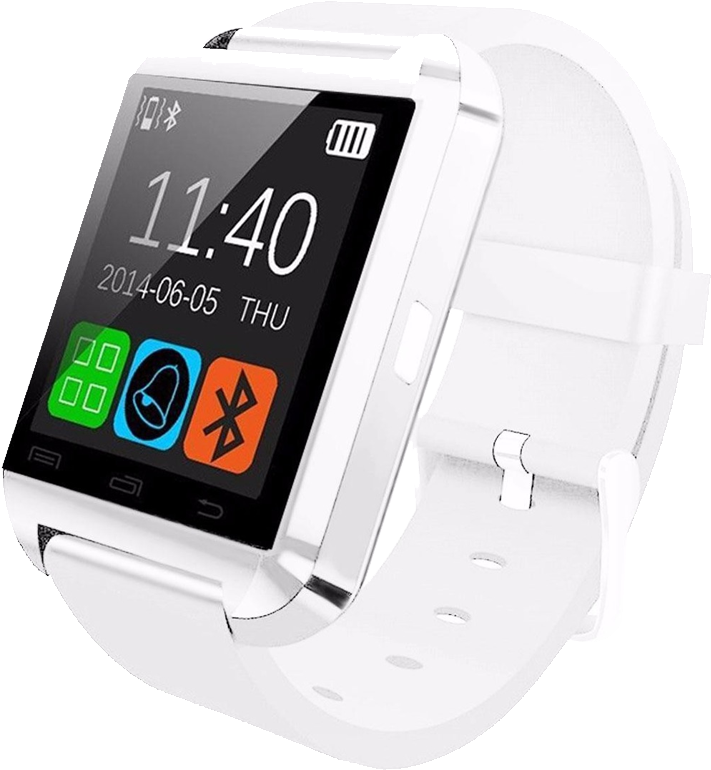 Smartwatch U8 - Smartwatch U8 Bluetooth Blanco (900x900), Png Download