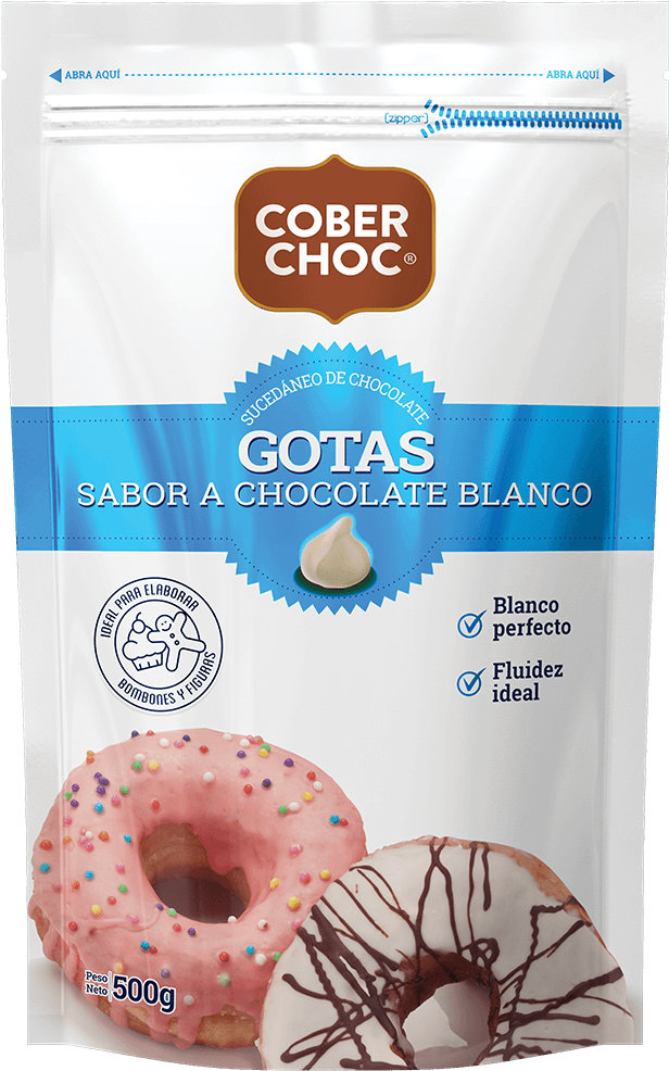 Chocolate Coberchoc Gotas Blancas - Chocolate (800x1000), Png Download