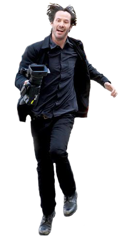Happy Keanu - Sad Keanu Happy Keanu (293x475), Png Download