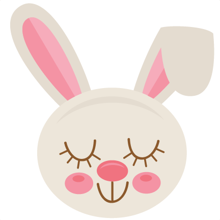 bunny face clipart