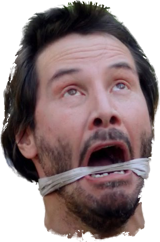 229kib, 569x534, Keanu Reeds - Tongue (569x534), Png Download