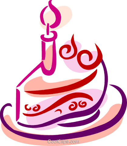 Bolos De Aniversário Livre De Direitos Vetores Clip - Bolo De Aniversario Vetor Png (418x480), Png Download