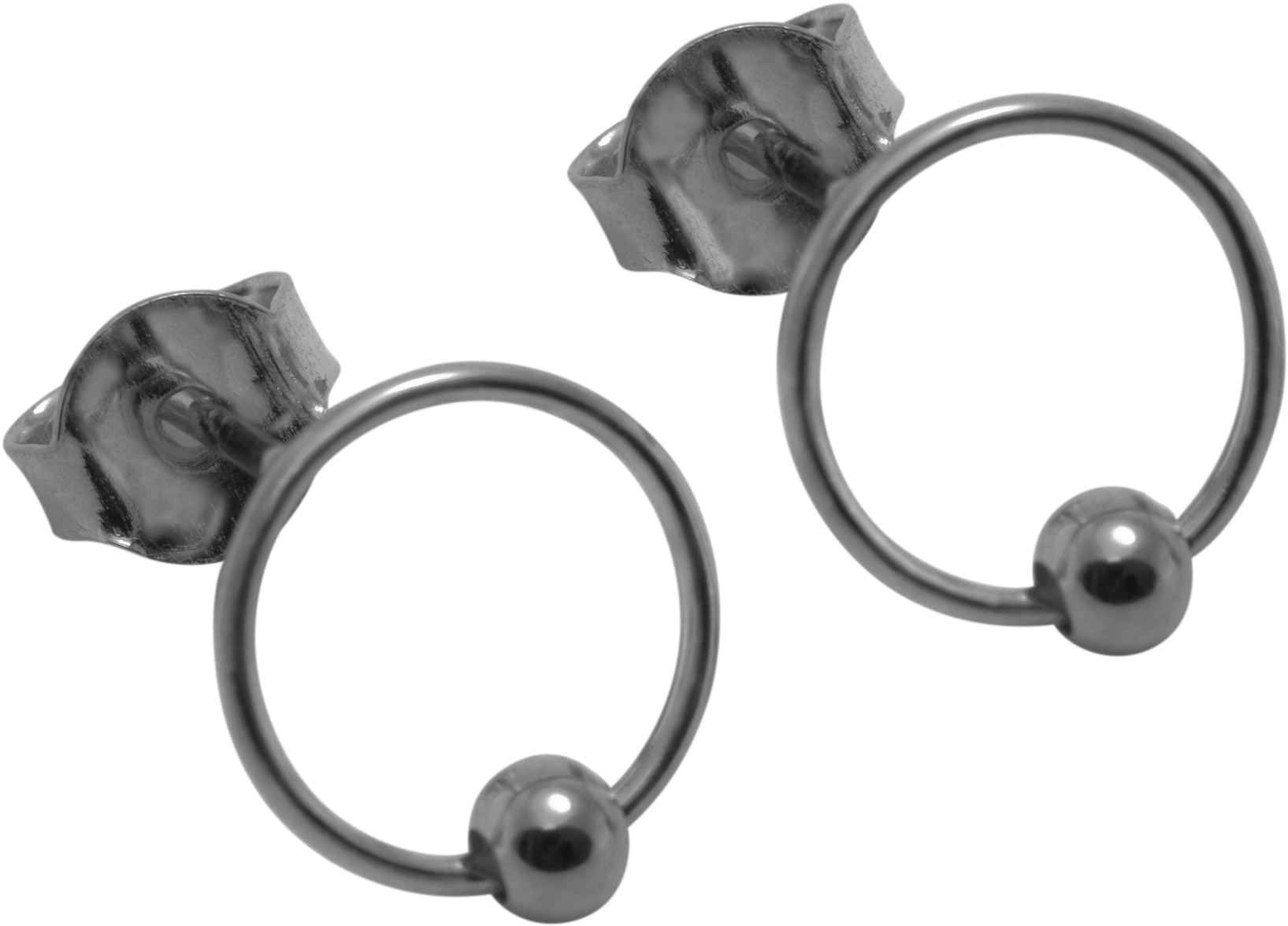 Thin Circle - Black & Silver (1816x1816), Png Download