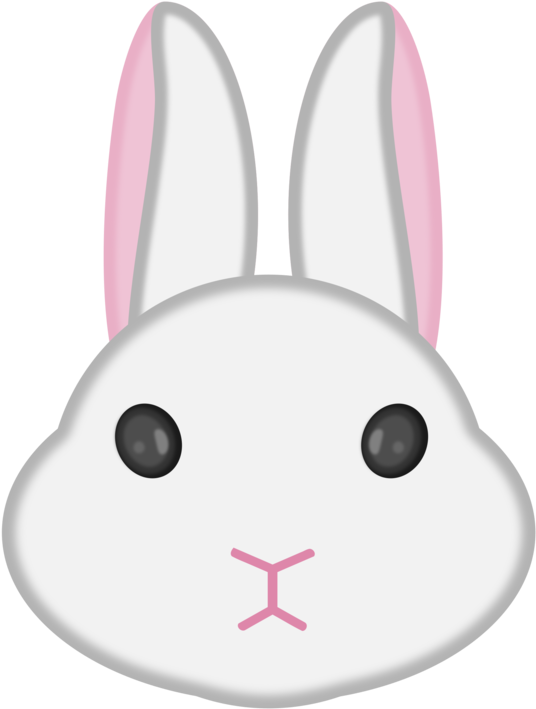 Angel Bunny Hare Easter Bunny Domestic Rabbit - Rabbit Face Clip Art (565x750), Png Download