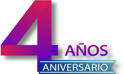 En Ctrl-x Hoy Festejamos Doble, Con Nuestro Cuarto - Png 4 Aniversario Logo (562x300), Png Download