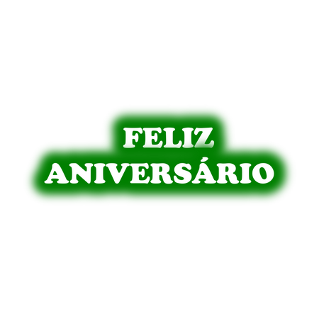 Faixa Feliz Aniversario Eva Verde Escuro E Branco - Bondi (450x450), Png Download
