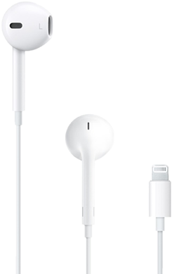 Apple Earphones With Lightning Connector - Apple Earbuds Iphone 7 (536x479), Png Download