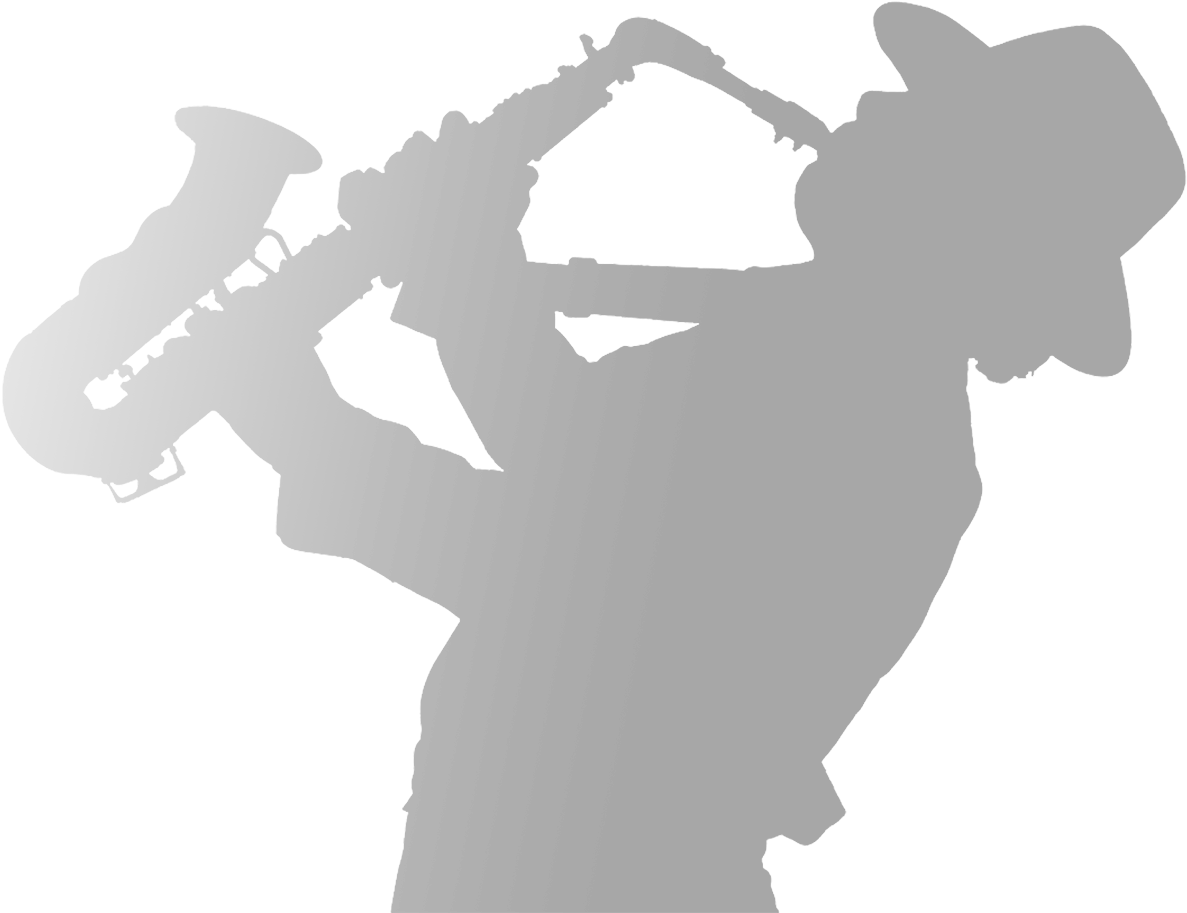 Cawb-sax - Silhouette (1219x947), Png Download