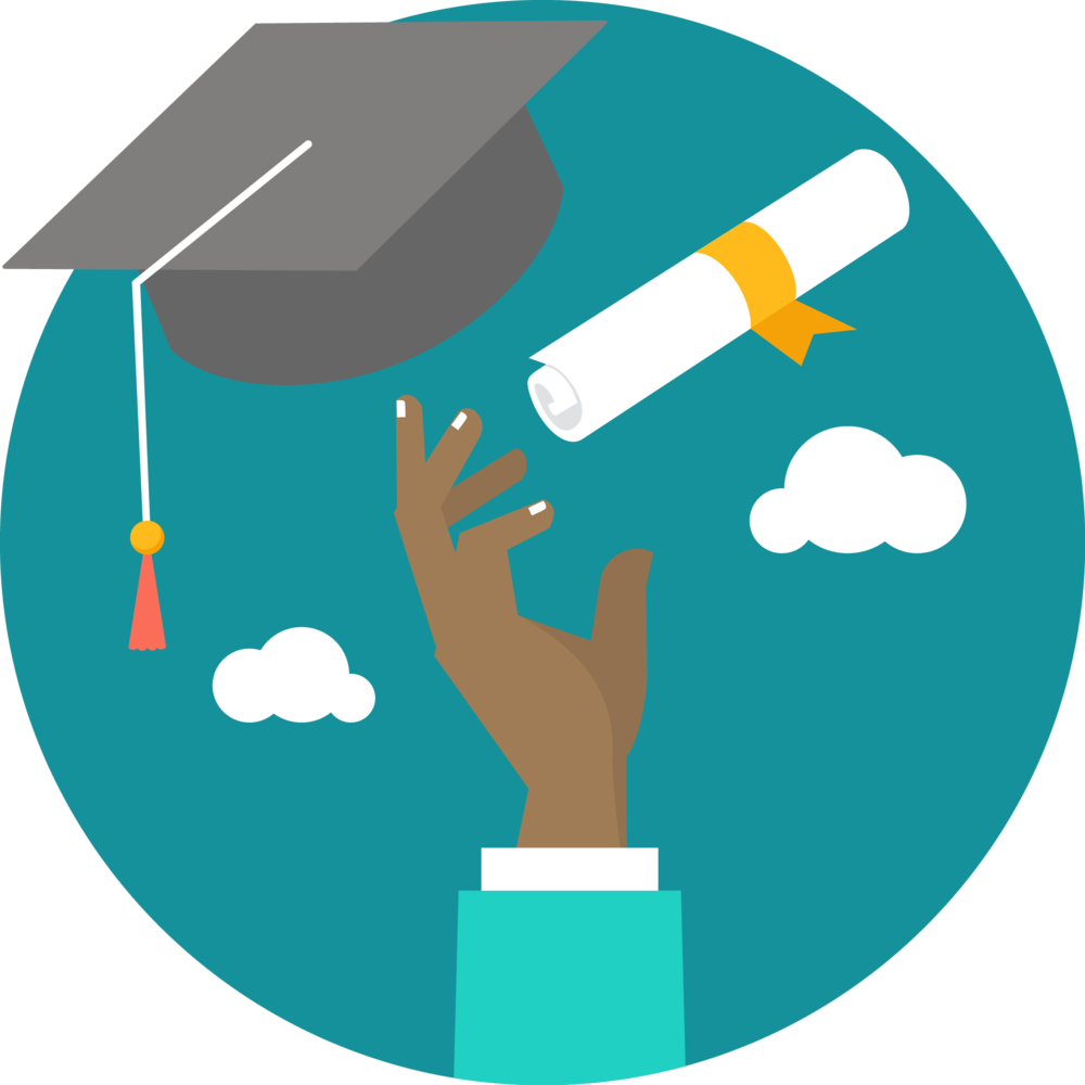 Graduation - Graduate Png Icon (1000x1000), Png Download