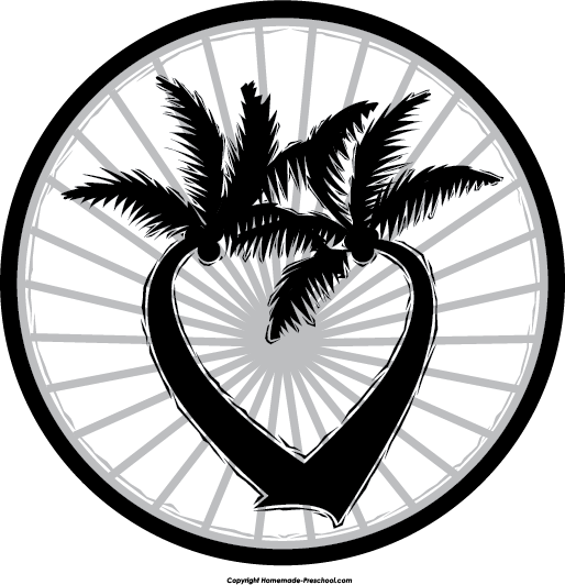 Palm Tree Clipart Circle Logo - Clip Art (514x532), Png Download