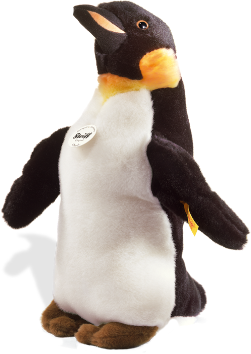Steiff Charly Emperor Penguin - Steiff 32cm Charly Emperor Penguin (black/ White) (500x703), Png Download